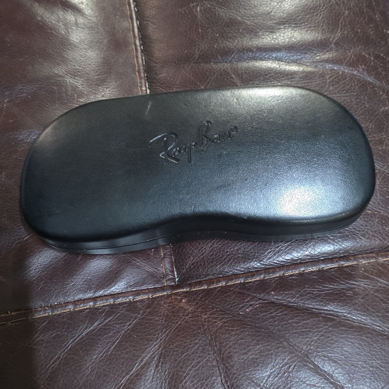 Ray-Ban Hard Case Black Felt Lining for Glasses Sunglasses Plastic Unisex