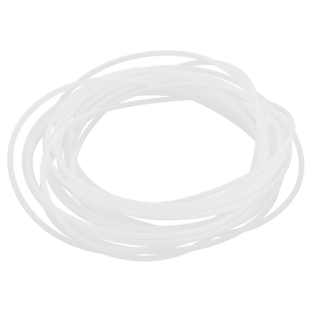 uxcell 1mm ID 2mm OD PTFE Tubing Tube Pipe 5M 16.4ft for 3D 5m x 2mm, White 