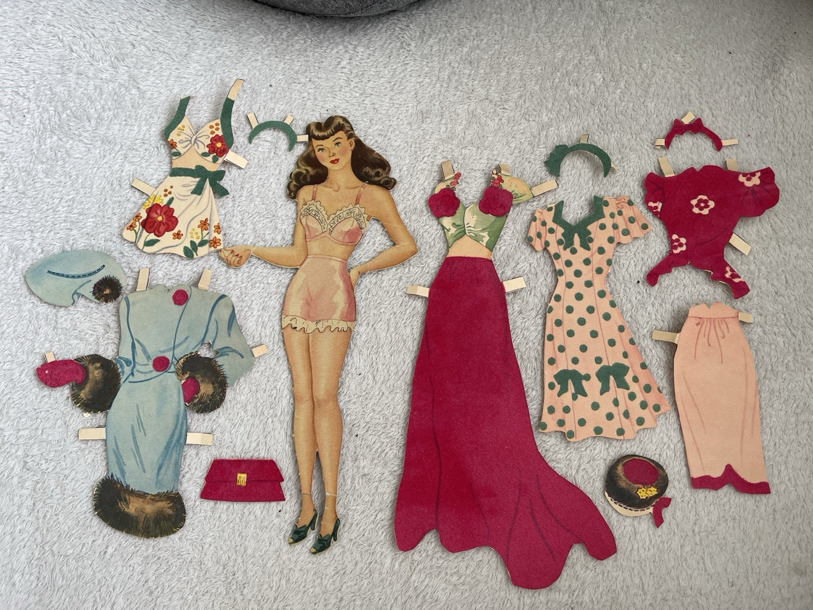1940-1950's Vintage Paper Doll