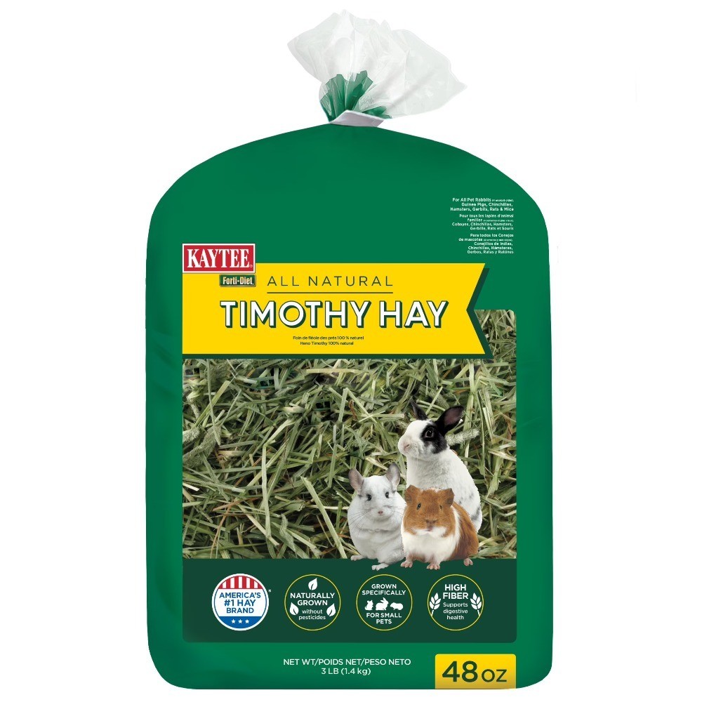 All Natural Timothy Hay for Small Pets 48 oz Premium Feeding Hay