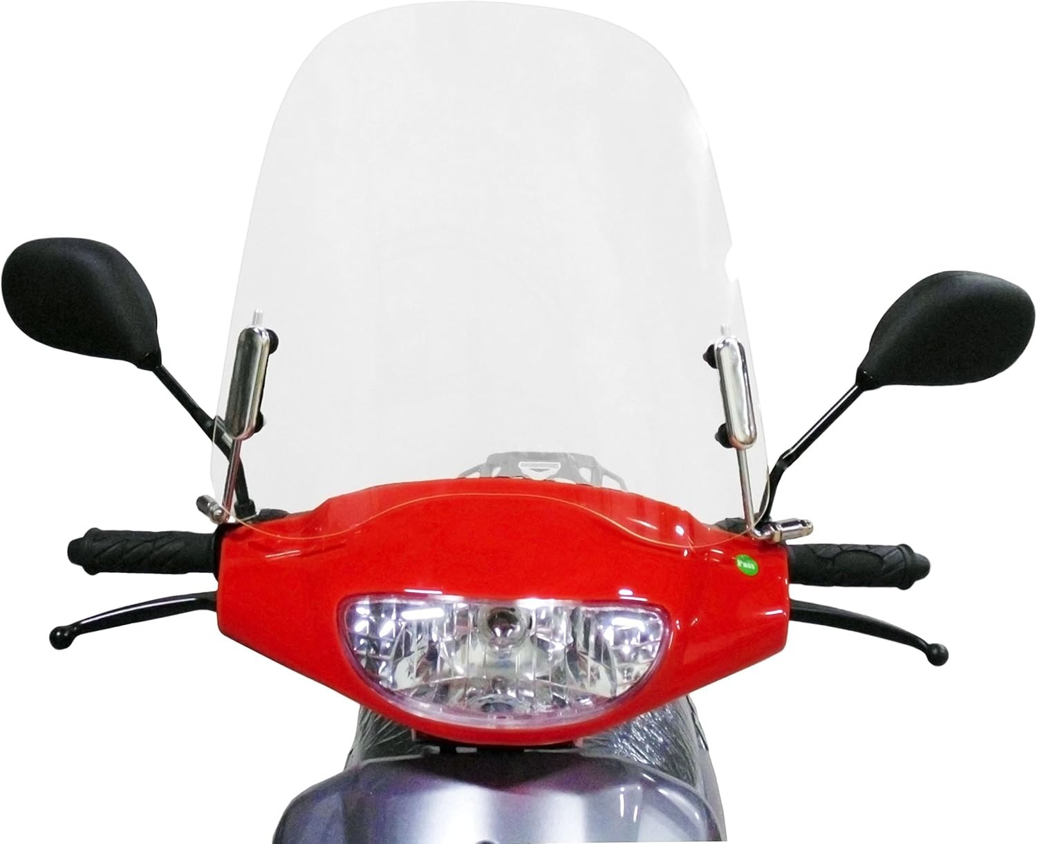 Scooter Windshield 3mm Clear Plastic Acrylic with Hardware
