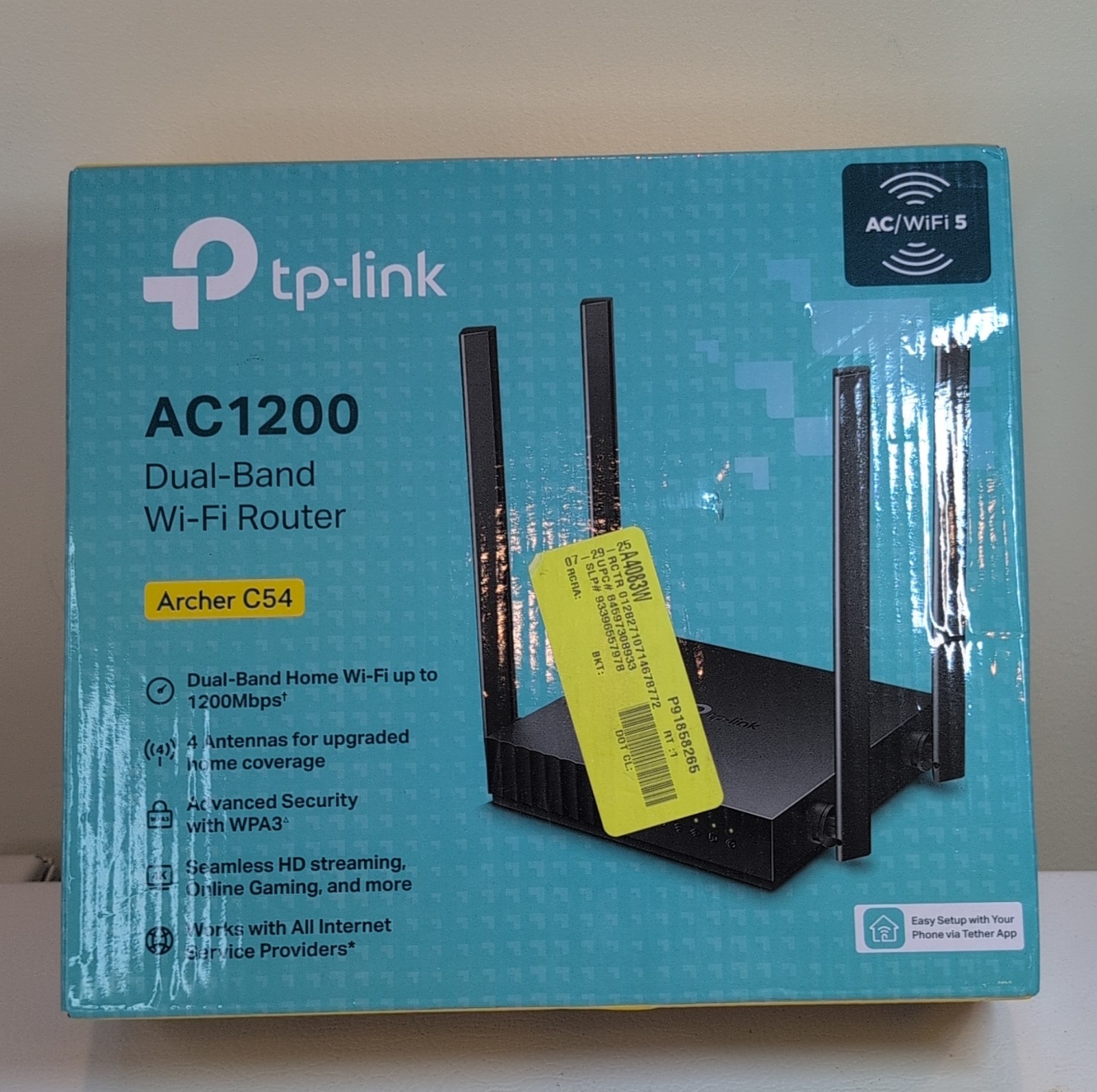TP-Link Archer C54 AC1200 Dual-Band Wi-Fi Router Wireless Ethernet