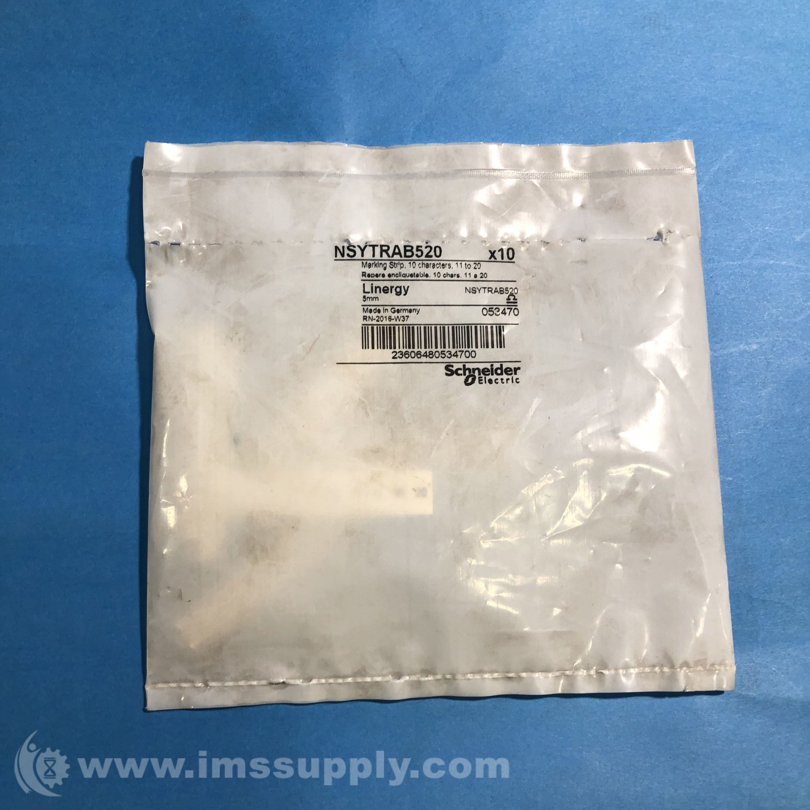Schneider Electric NSYTRAB520 Bag of 10 Marking Strips 5680