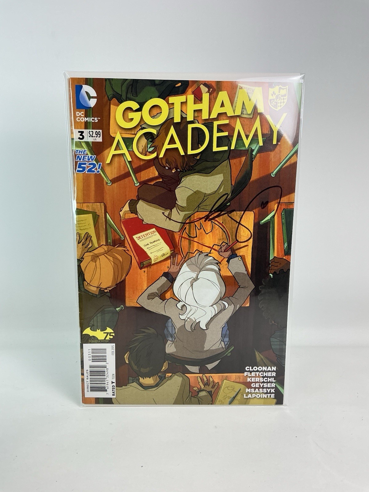 DC COMICS GOTHAM ACADEMY #3 FEB 2015 Signed By Becky Cloonan