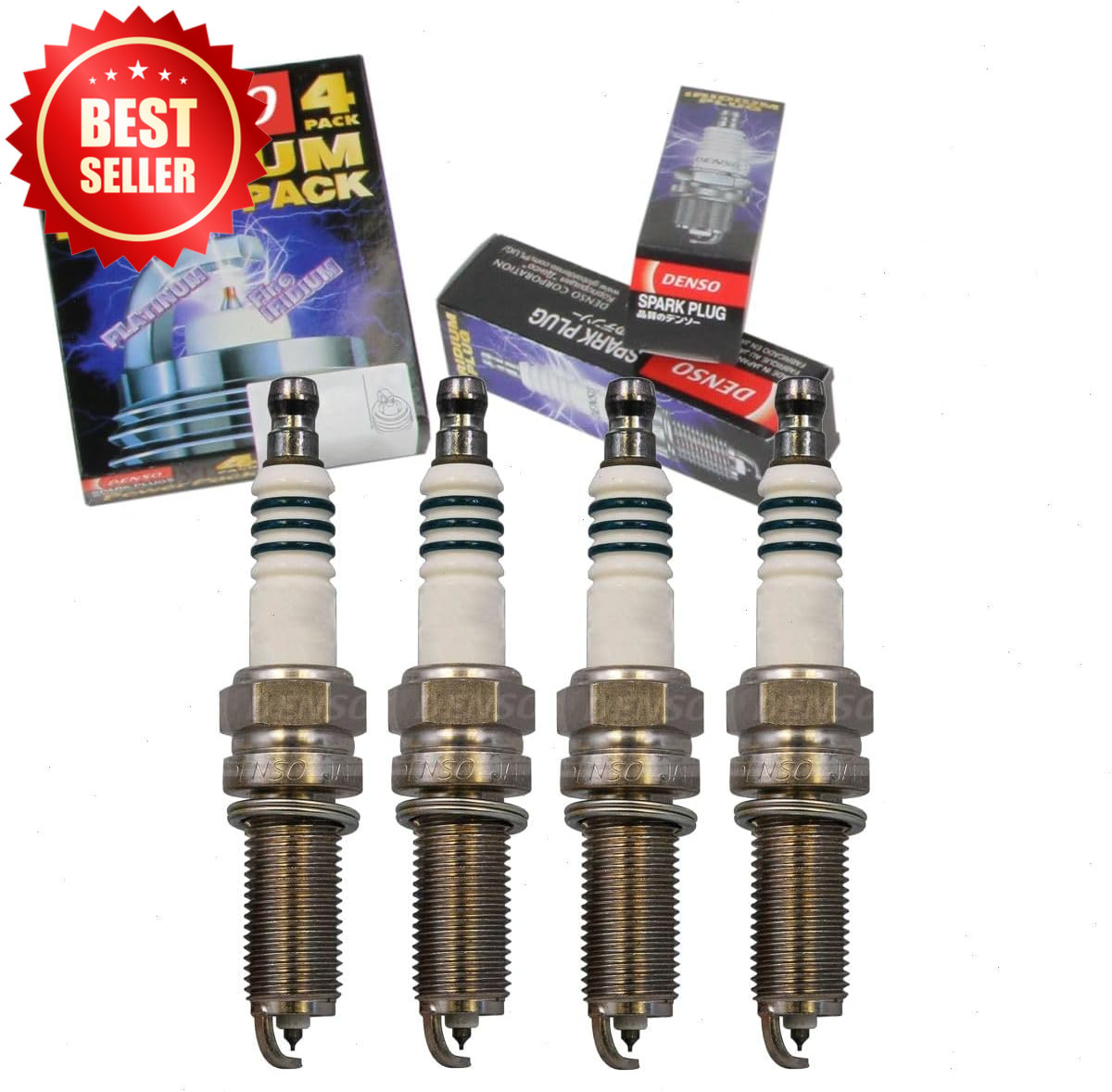4 Pc Iridium Power Spark Plugs Compatible with Honda Accord 2.4L L4 2008-2012
