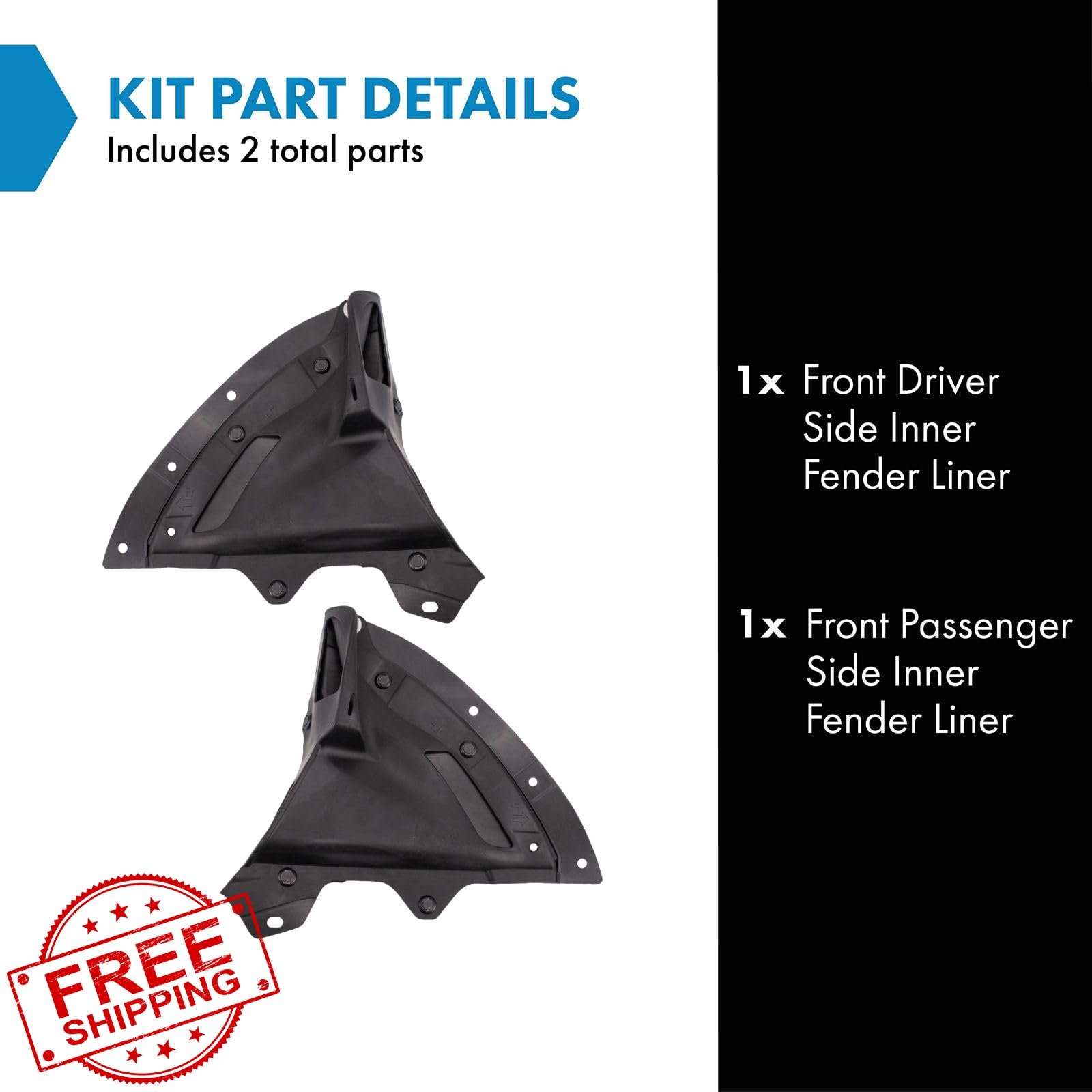 TRQ CX-30 Front Fender Liner Set 20-23