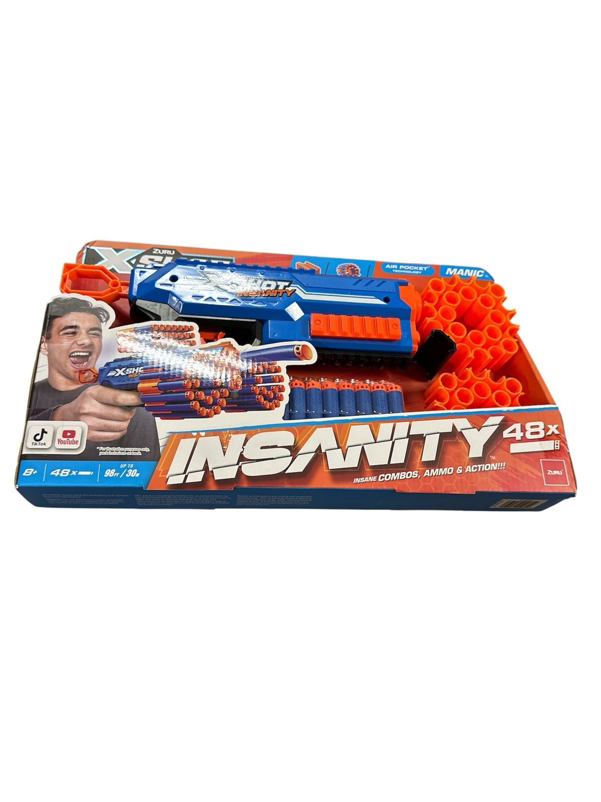 Zuru Xshot Manic Insanity 24x Dart Gun NEW