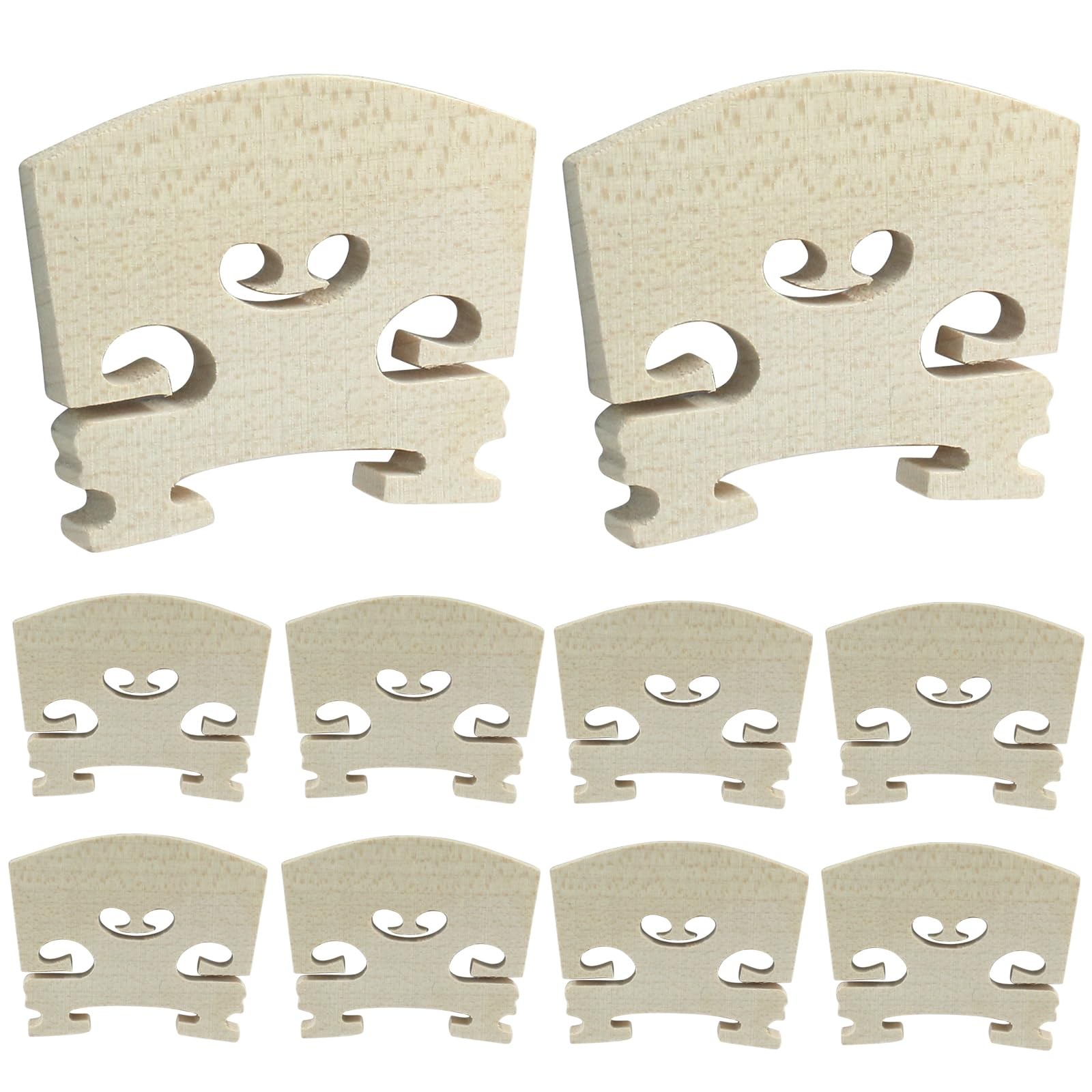 4/4 Full Size Violin Bridge, 10 Pcs Maple Violin Bridge Violins Replacements ...