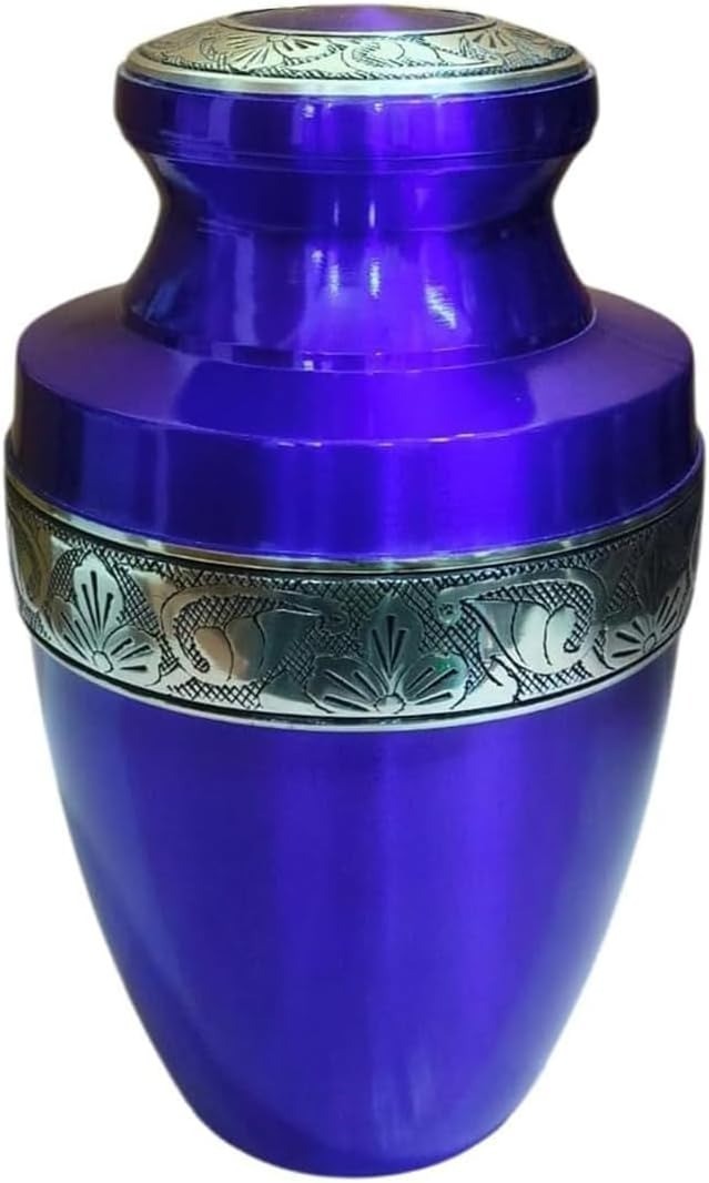 At Peace Memorials Tranquility Tropical Blue Adult Urn for Ashes