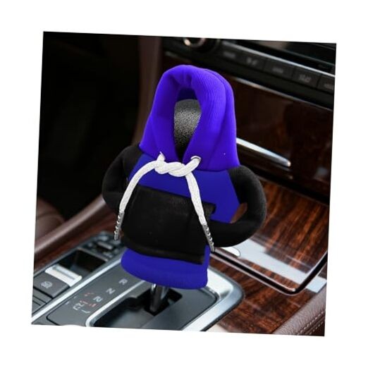 Car Gear Shift Hoodie, Mini Funny Fashionable Hooded Clothing Blue/Black