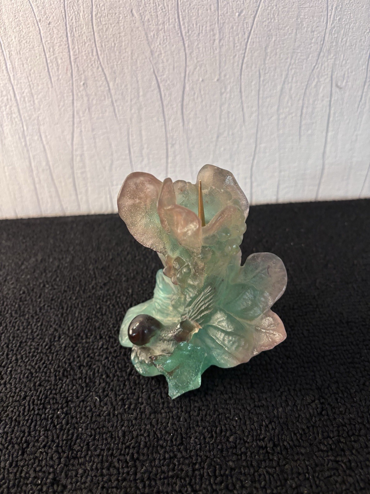 Candleholder Snail (Accident Victim) Crystal Daum France