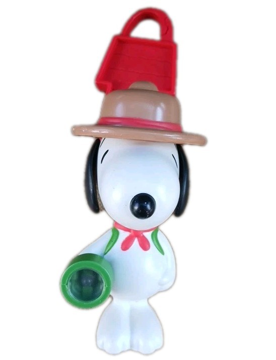 2018 McDonald’s Peanuts Snoopy Ranger Keychain Happy Meal Toy with Flashlight