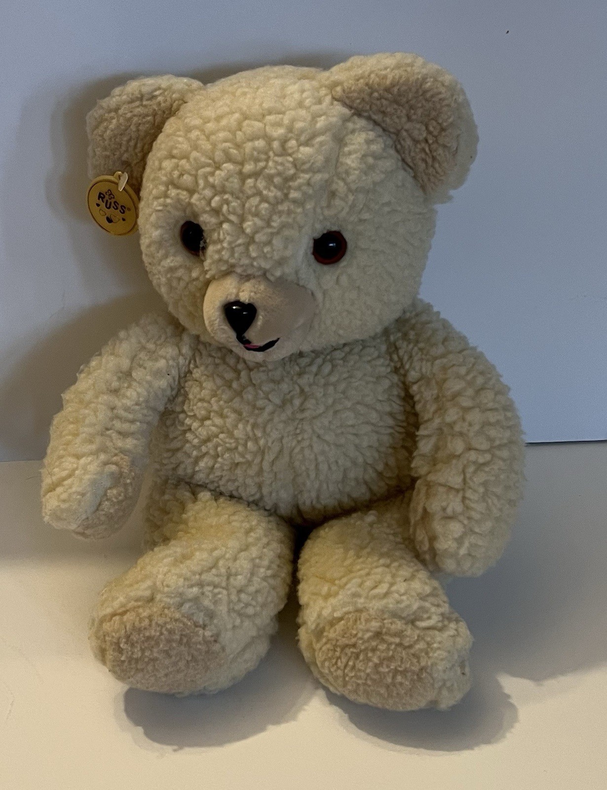 Vintage 1985 Snuggle Bear Plush Stuffed Animal 15” Lever Bros Russ Berry & Co
