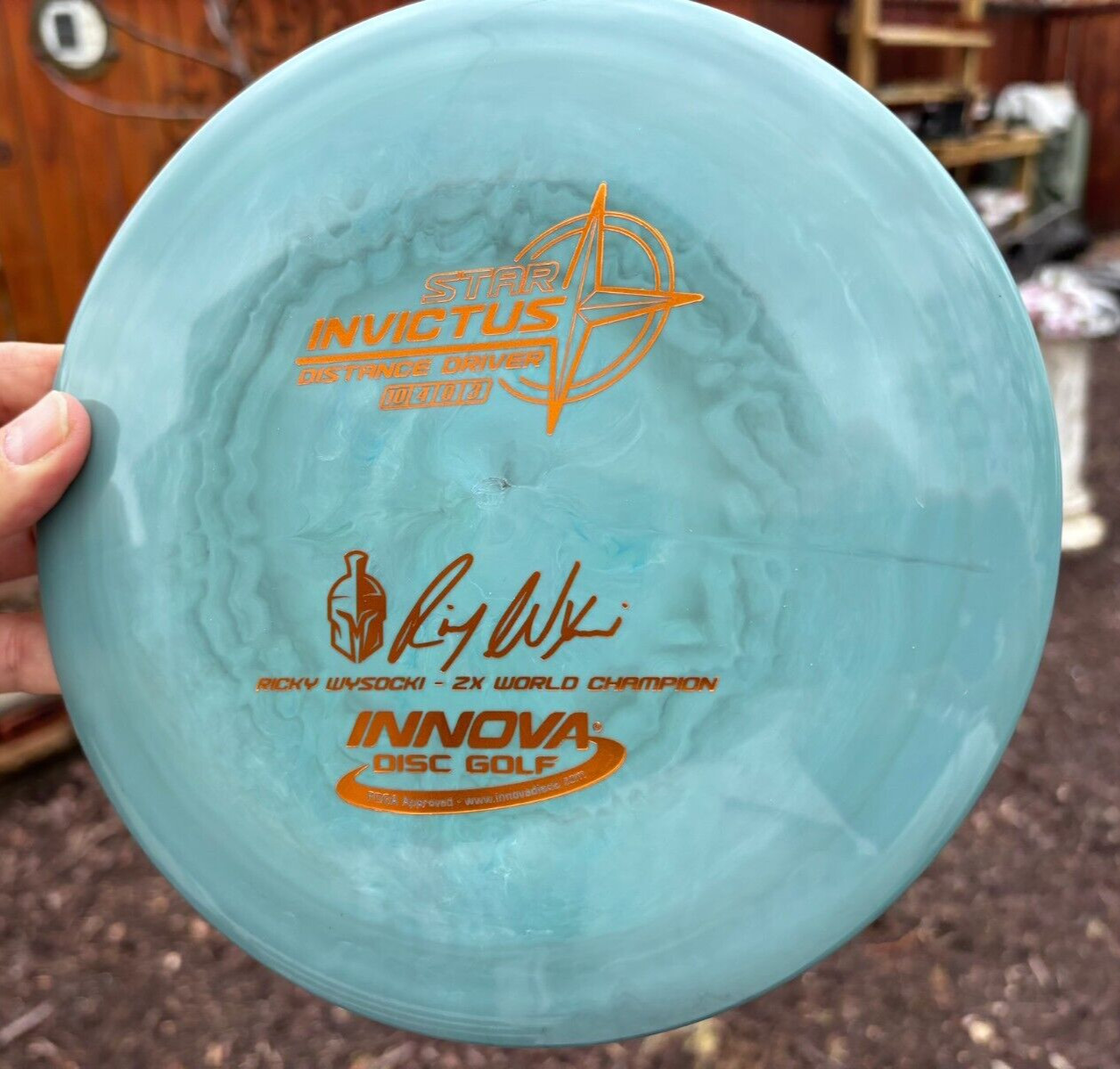 Ricky Wysocki Star Invictus Swirls (One of a Kind)  New Disc Golf Innova #3768