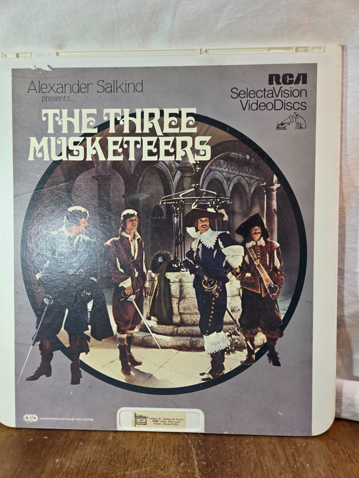 The Three Musketeers CED Video Disc Selectavision Vintage