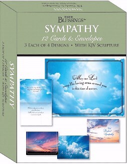 CARD-BOXED-SHARED BLESSINGS-SYMPATHY CLOUDS IN THE