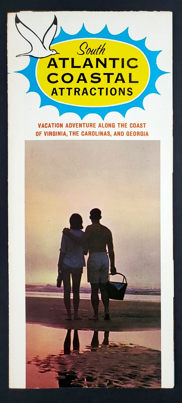 1960s VA NC SC GA South Atlantic Coastal Attractions Tourist Vtg Travel Brochure