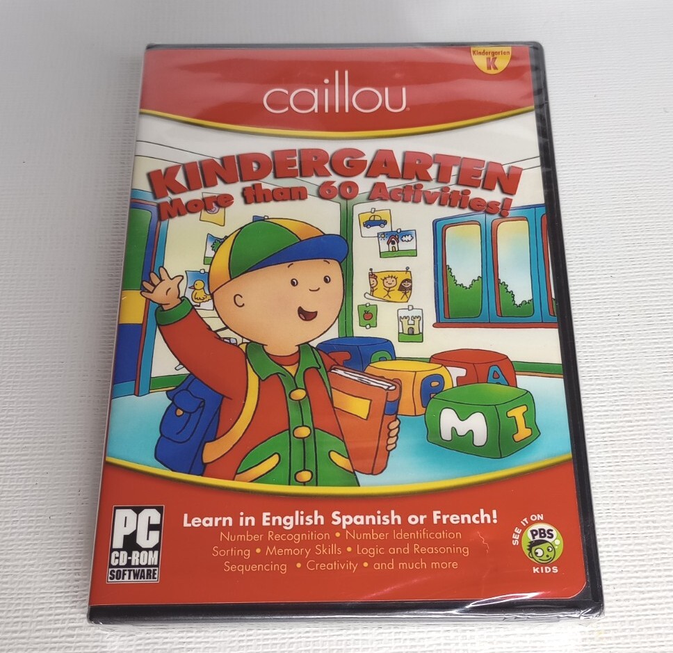 Caillou Kindergarten 60+ Activities CD-ROM 2011 Cosmi New
