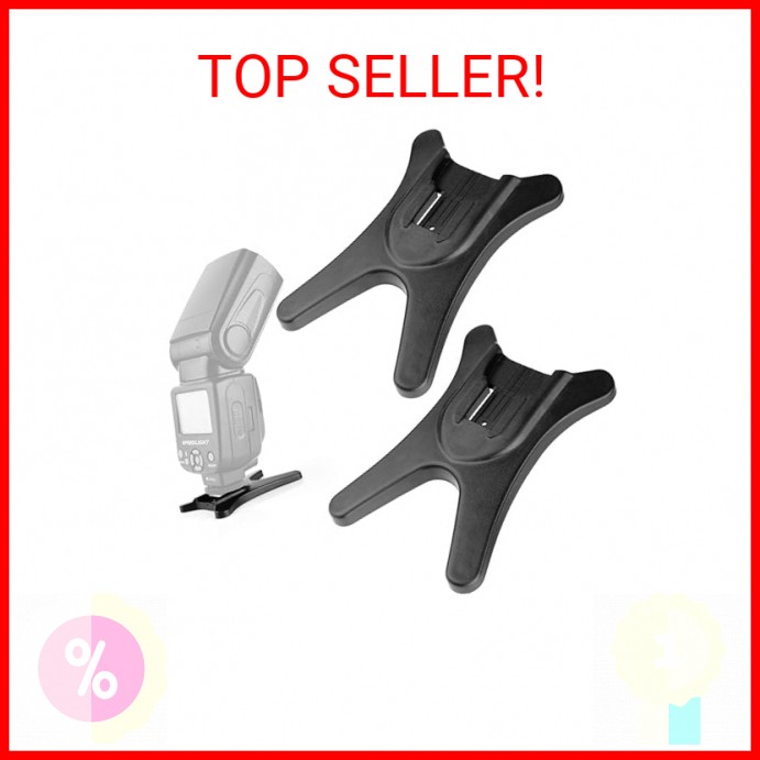 Anwenk Camera Flash Stand Flash Speedlight Hot Shoe Mount Stand with 1/4" Metal 