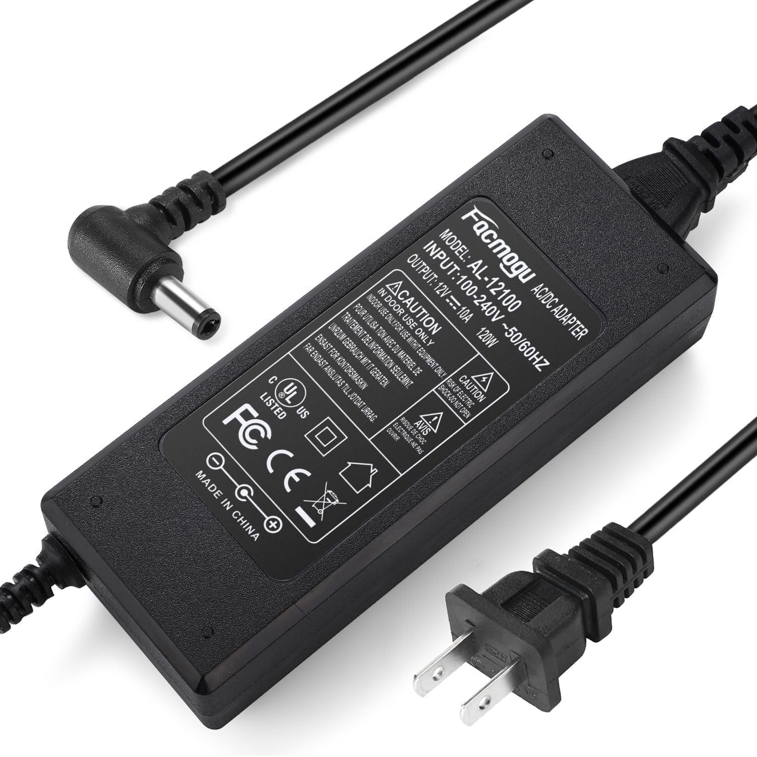 12V 10A Power Supply AC to DC Adapter AC to DC Converter 100V-240V to 12V 10A