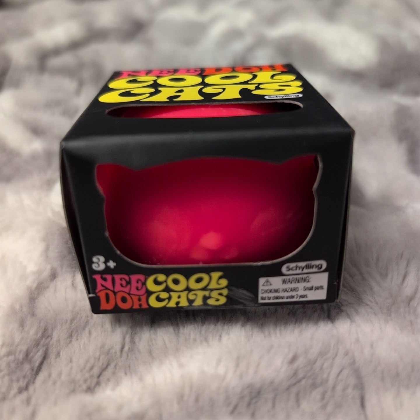 Nee Doh Needoh Schylling Cool Cats Kitten Pink Stress Sensory Fidget Toy Squeeze