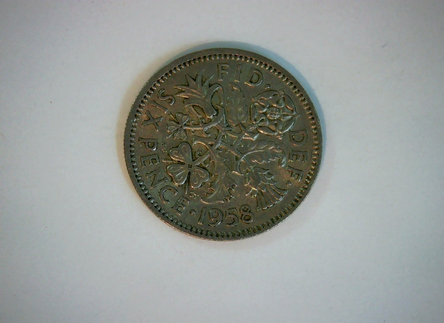 United Kingdom 1958 Sixpence Elizabeth II Sixpence (first portrait) Coin