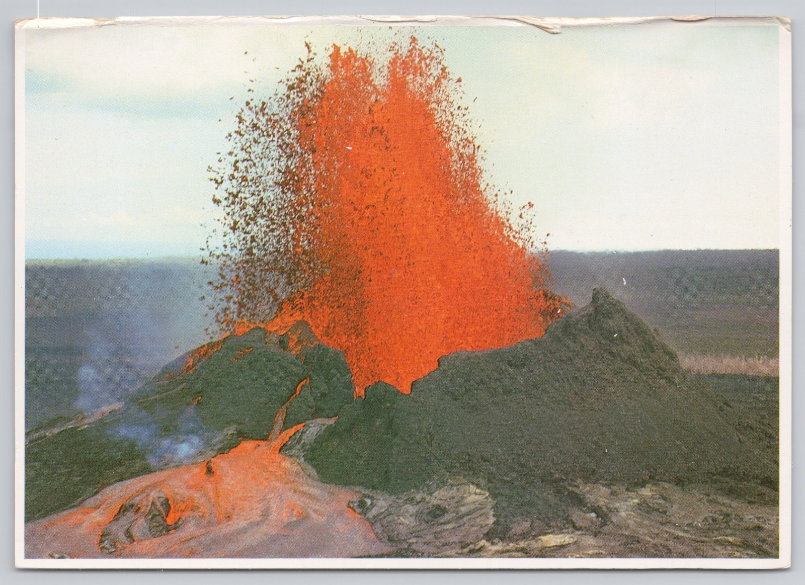 Postcard Hawaii Kilauea Volcanic Eruption East Rift Zone Lava Flow Activity 56G