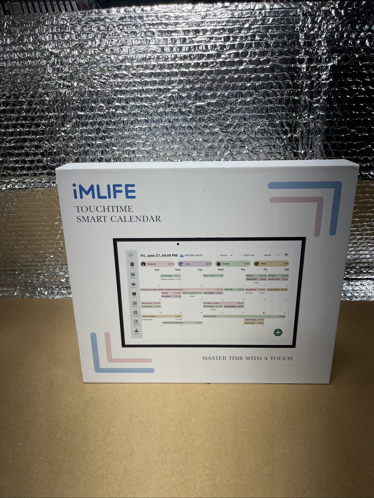 iMLIFE 10.1” WiFi Digital Smart Calendar Touchscreen Display Open Box
