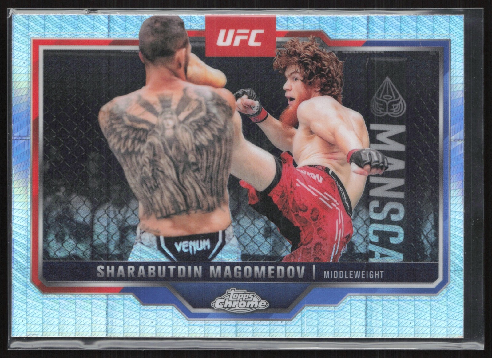 2025 Topps UFC Chrome Sharabutdin Magomedov Prism Refractor #12