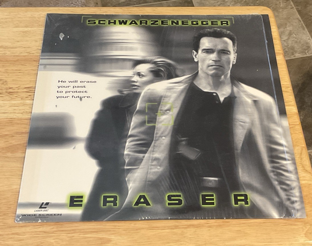 ERASER Arnold Schwarzenegger Laserdisc 14202 w/Shrinkwrap