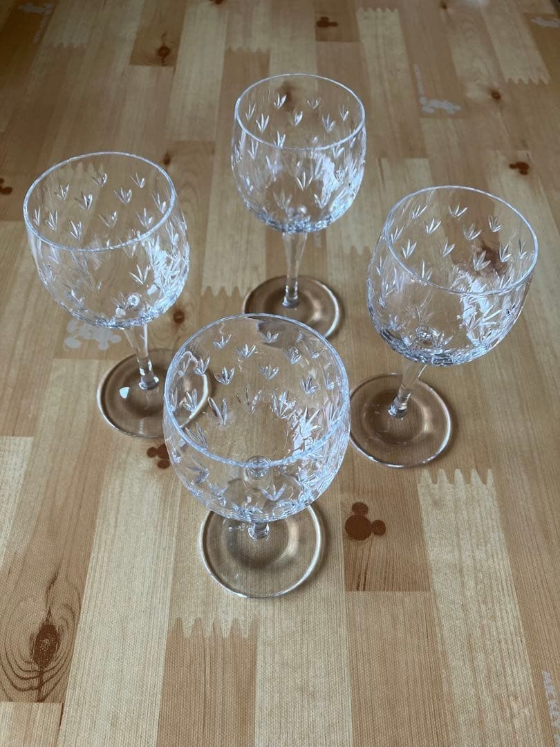 TIFFANY & CO. Floret Wine Glass 4 Set