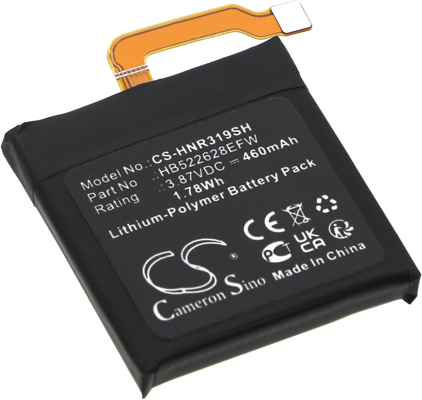 CS  460Mah / 1.78Wh Replacement Battery for Honor GS Pro, GS3, MUS-B19, HB522628