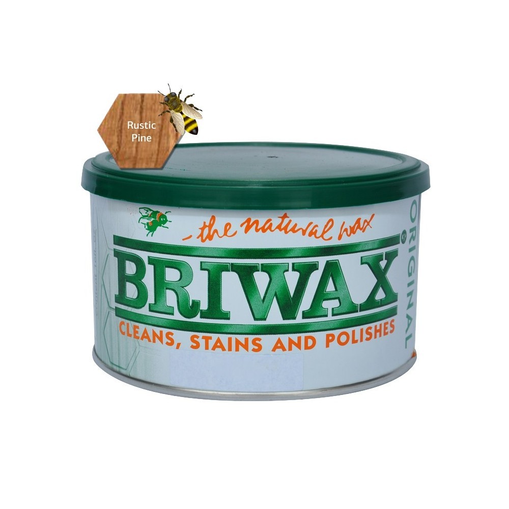 16 Oz. Rustic Pine Furniture Wax Polish by Briwax - Cleans, Stains, & Polishes