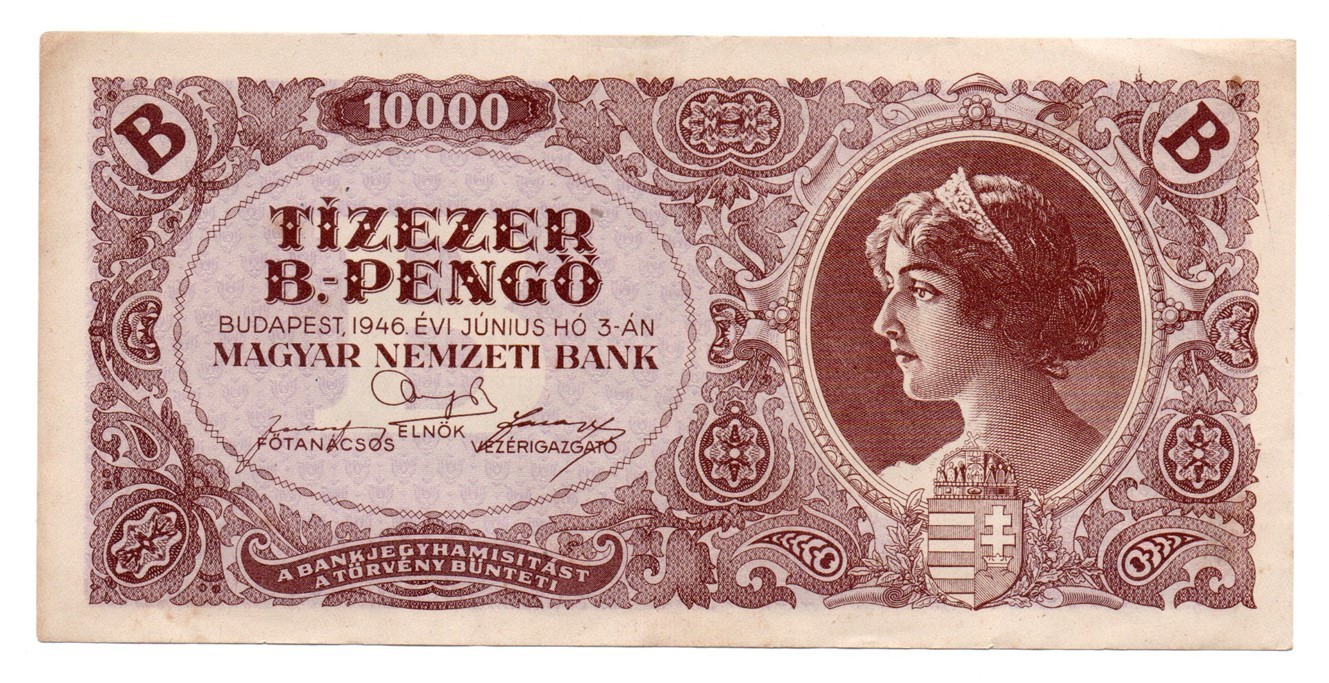 Hungary 10000 B-pengo 1946 / extra fine / XF / P-132a