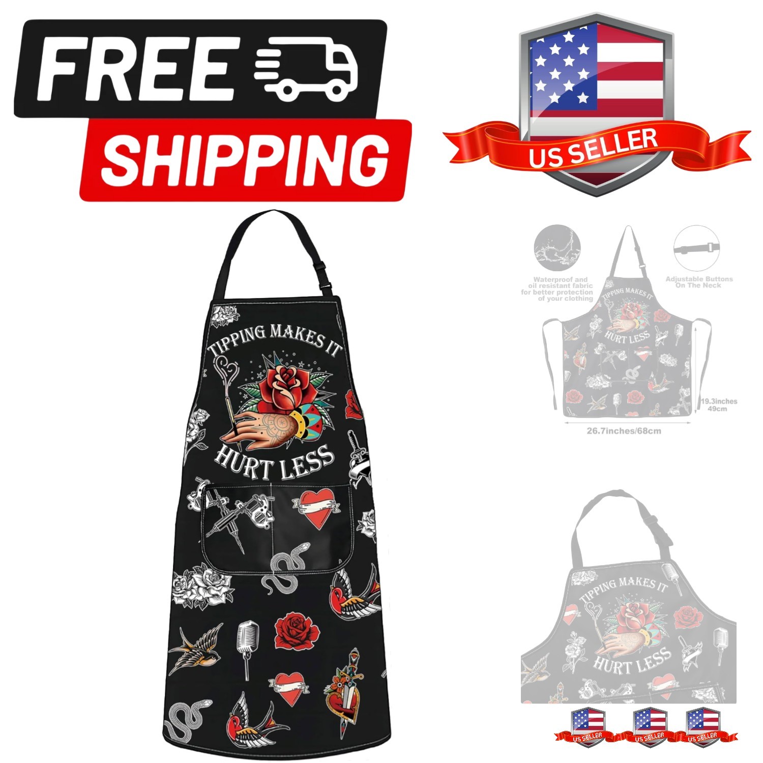 Tattoo Artist Tattooing Tattoo Master Gift Tipping Makes It Hurt Less Tattoo ...