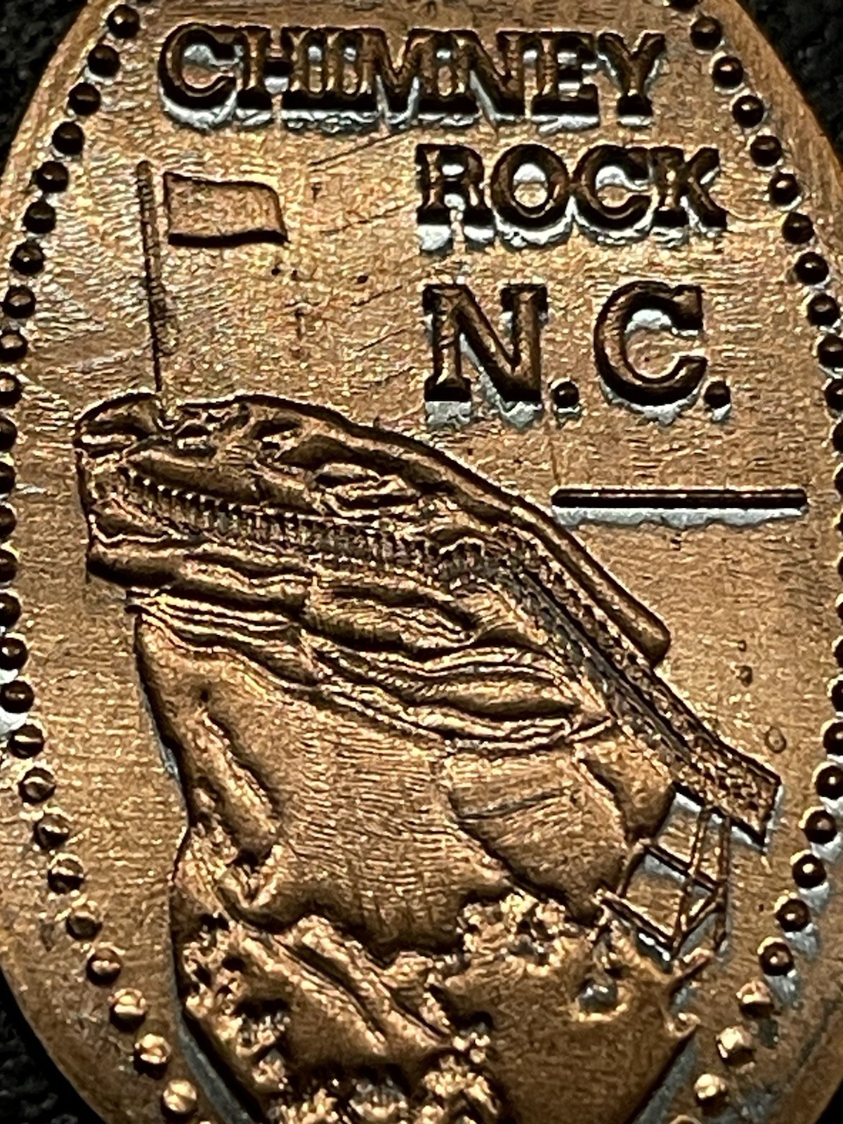 Chimney Rock North Carolina Zc Elongated Penny #030703
