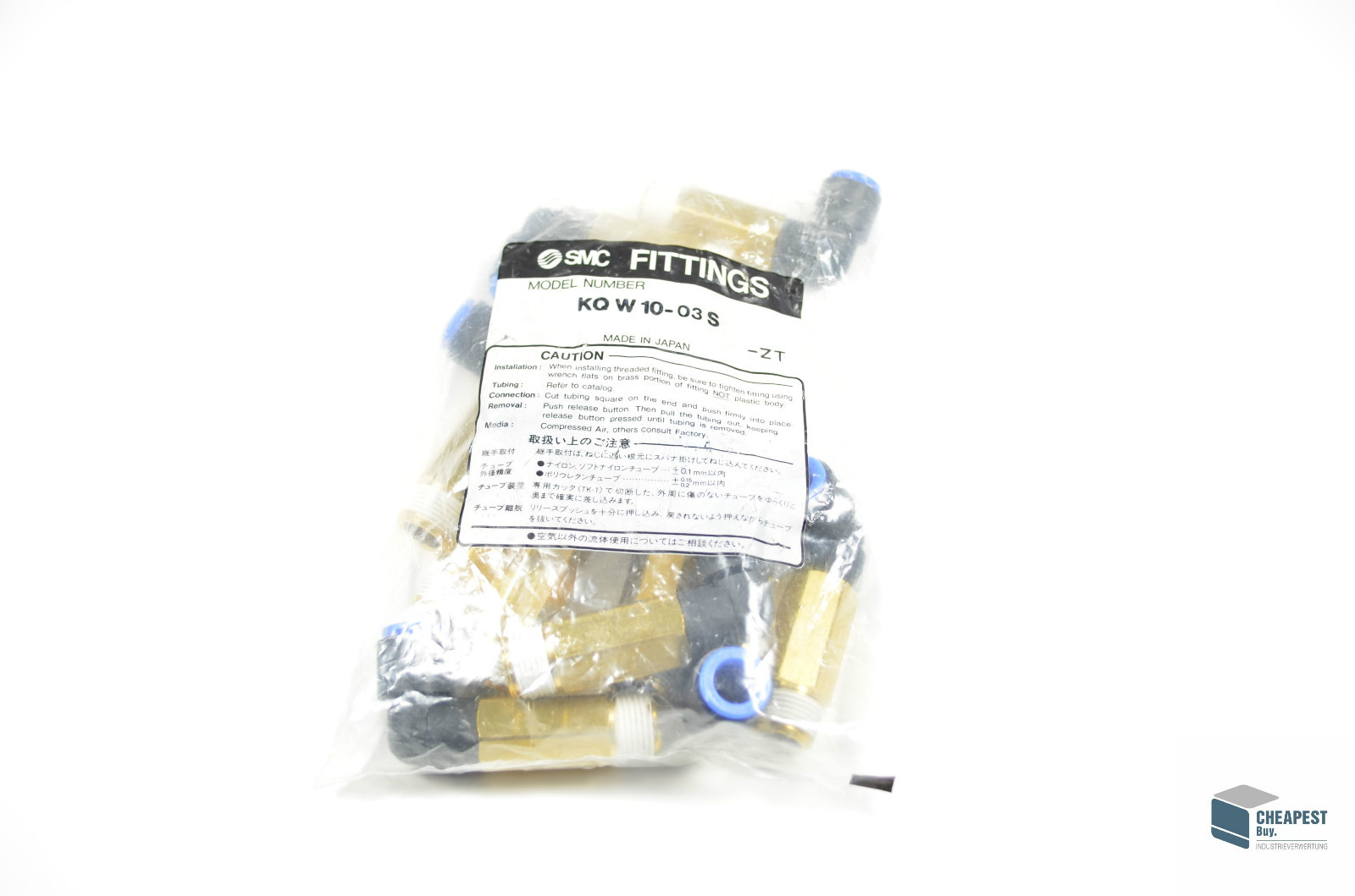 10 Pieces SMC KQW10-03S Extended Screw Angle