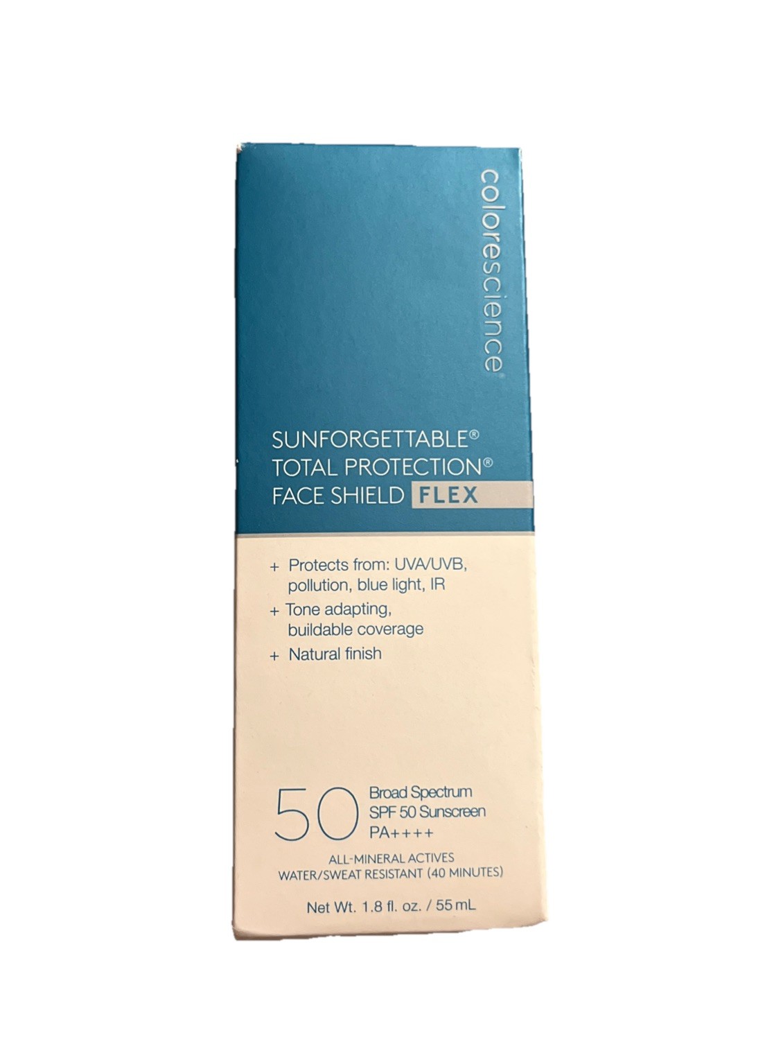 Colorescience Sunforgettable Total Face Shield Flex Tan SPF 50, 1.8 fl oz