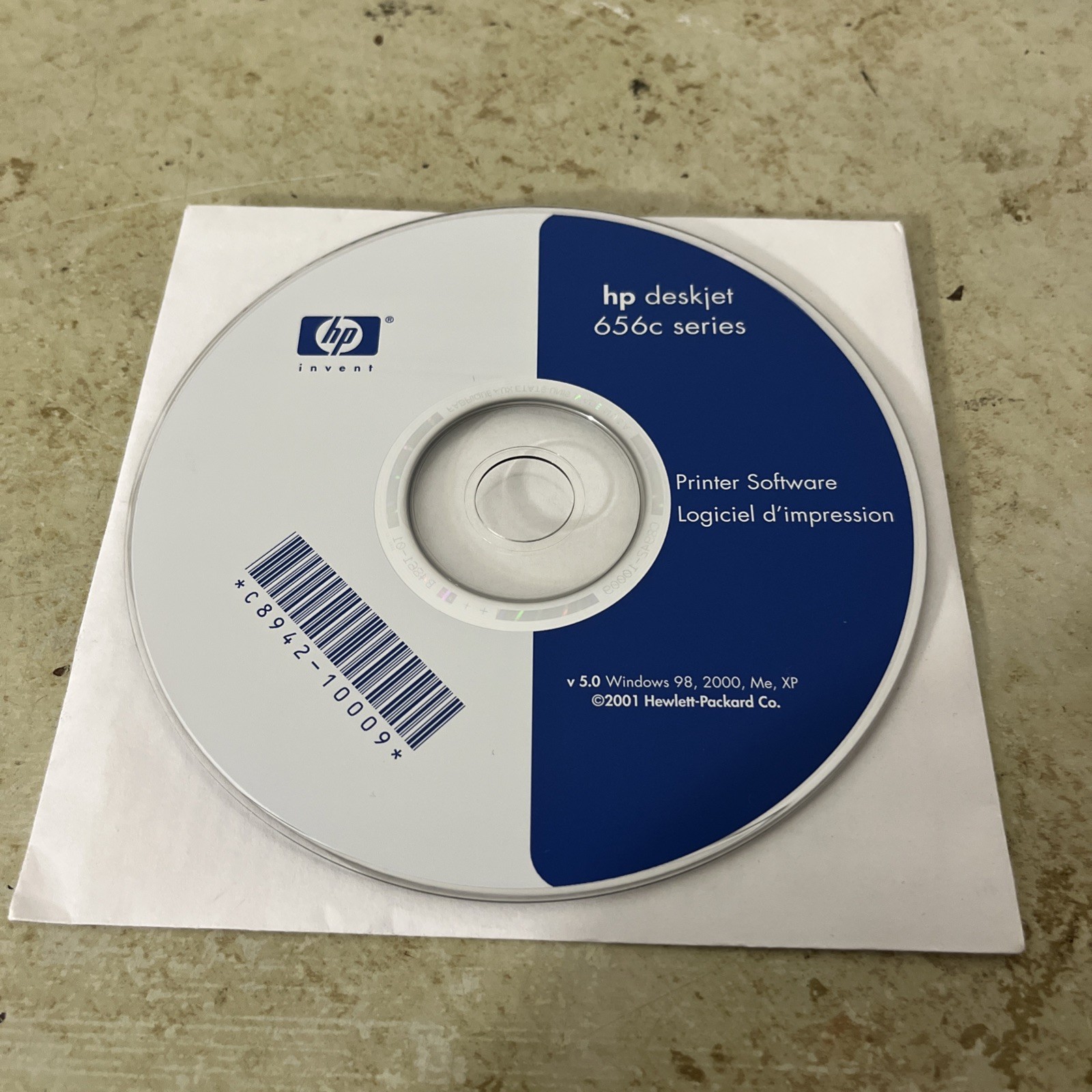 HP Deskjet Printer Software CD 656c series for Windows