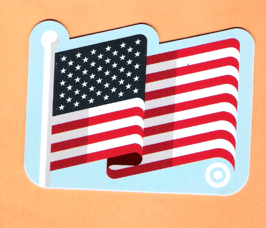 Collectible 2016 Target Gift Card - Waving American Flag - No Cash Value