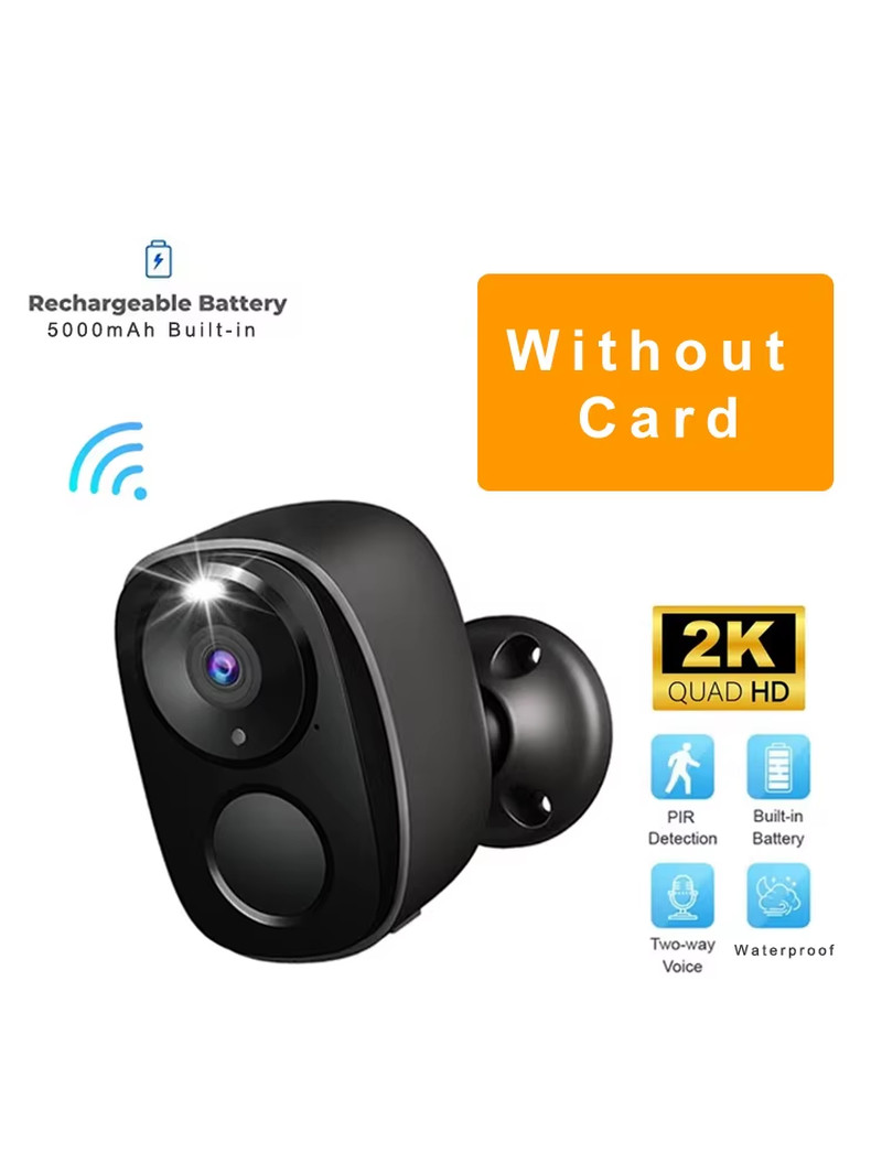 Security Cameras Wireless Outdoor, 2K Battery Powered Wifi Camera AI Motion Sire
