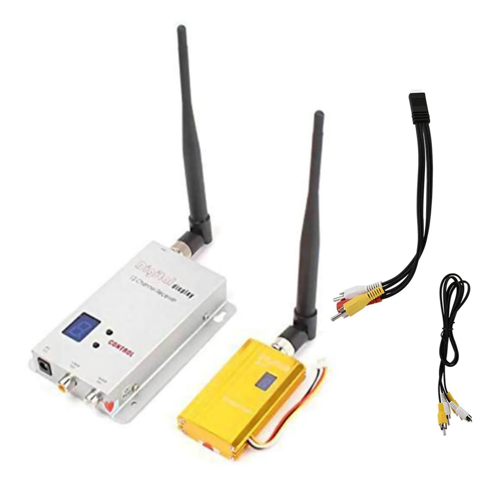 Professional 1.2GHz Wireless Audio/Video Transceiver 500-1200M Transmission
