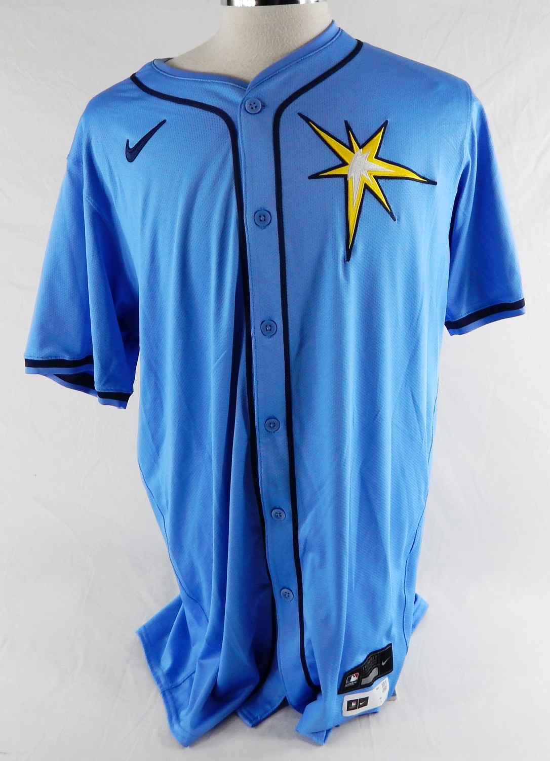 2024 Tampa Bay Rays Rodney Linares #27 Game Issued Blue Jersey 48 066