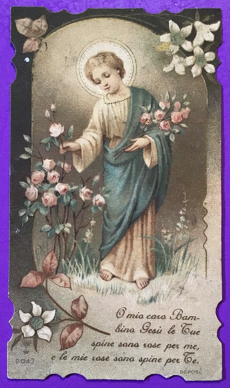 SANTINO HOLY CARD, BABY JESUS - REF. 9684