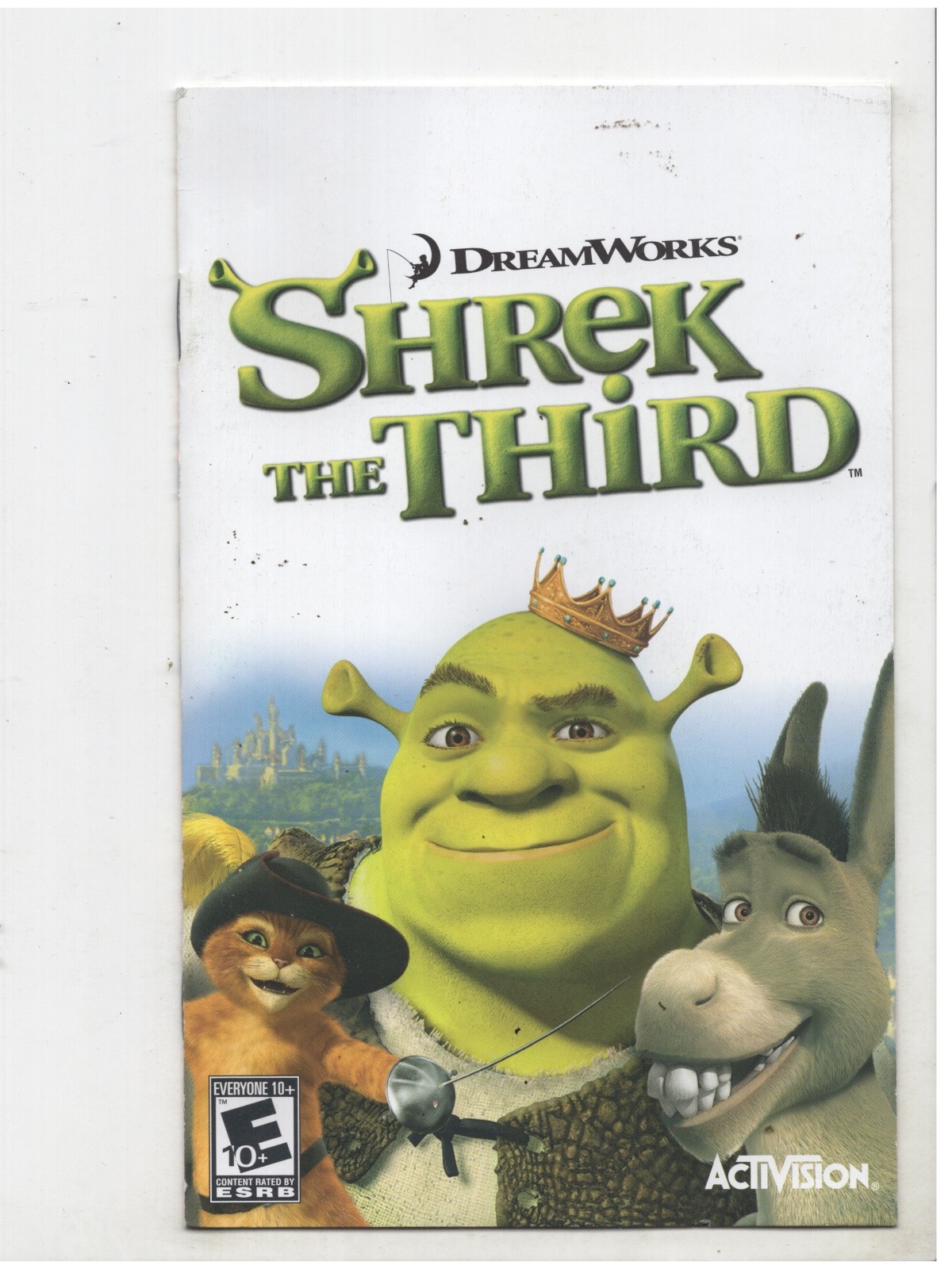 Shrek The Third PS2 Manual Only Authentic Original