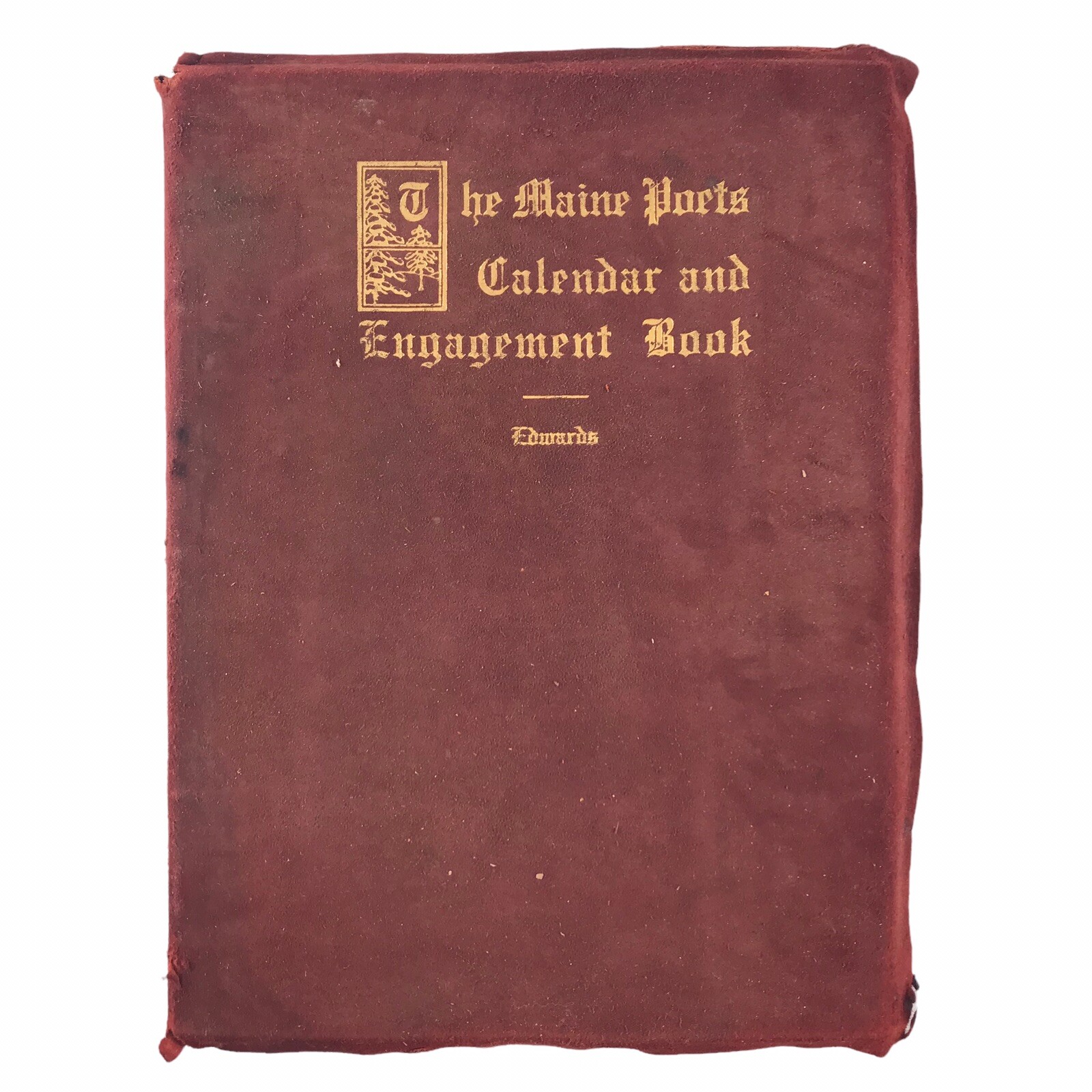 1909 Maine Ports Calendar And Engagement Book Ooze Leather 57/250