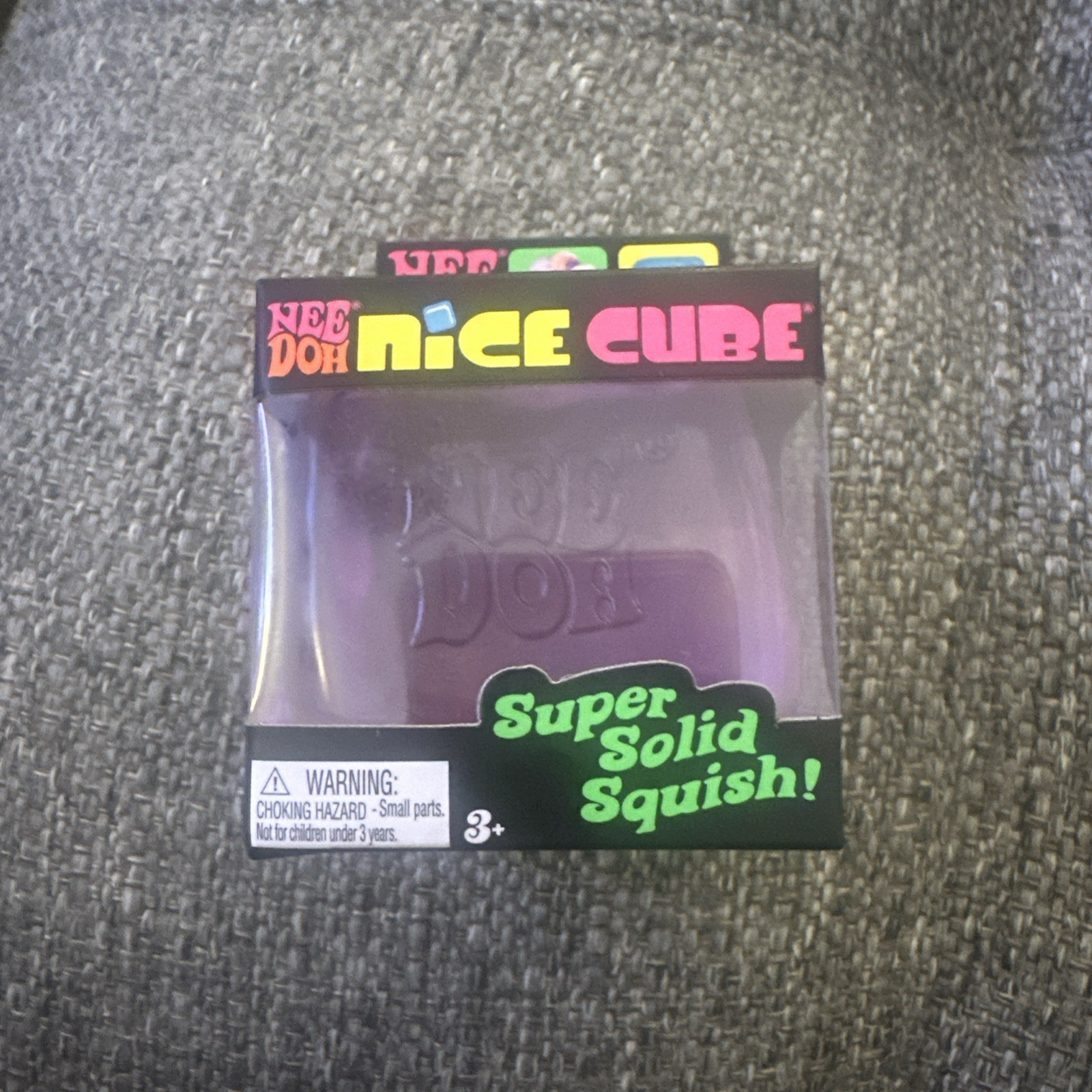 Nee Doh Nice Cube - Super Solid Squish! (Purple) - Brand New/Factory Sealed! 