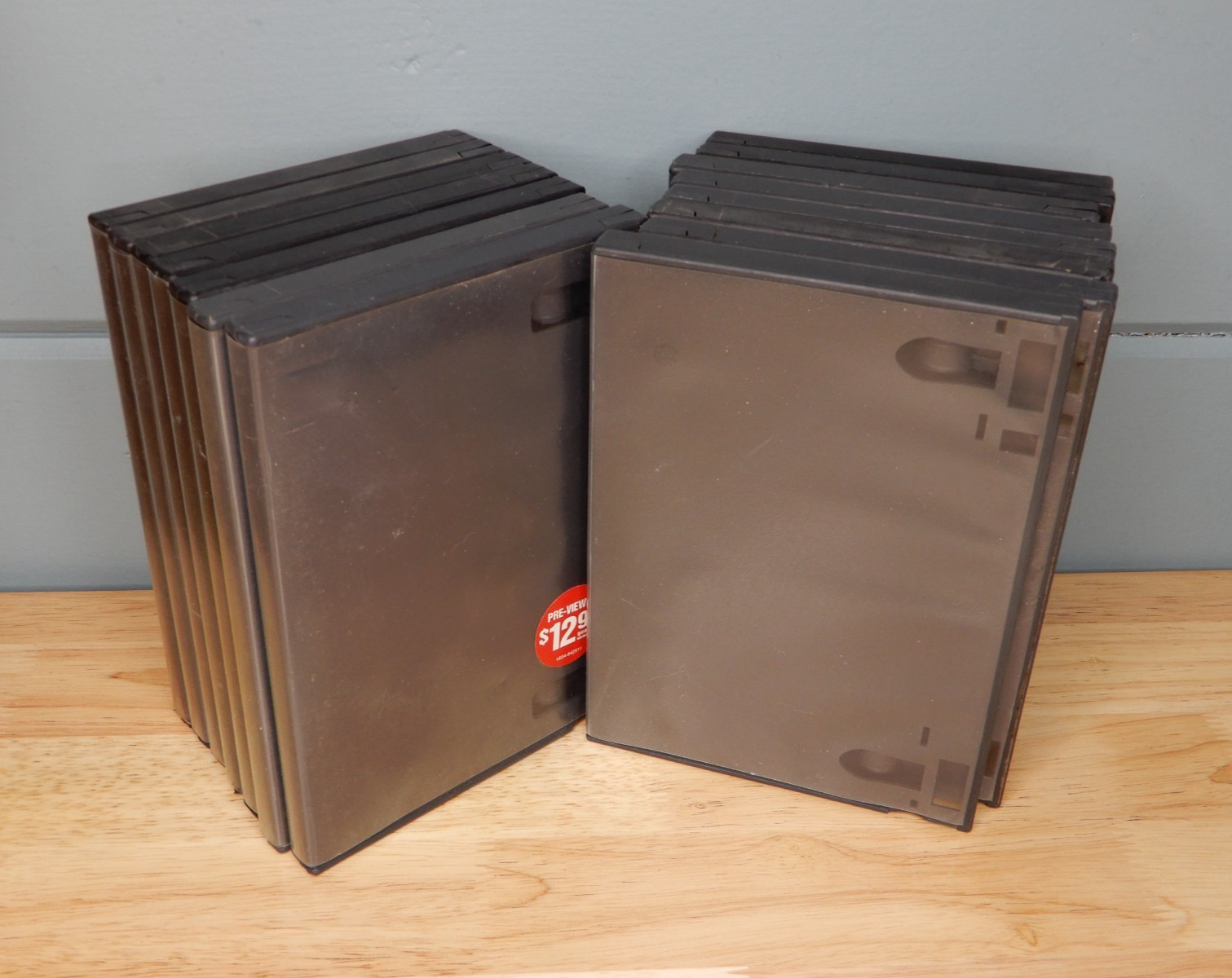 19 Authentic Blockbuster Single Disc DVD Cases - Used