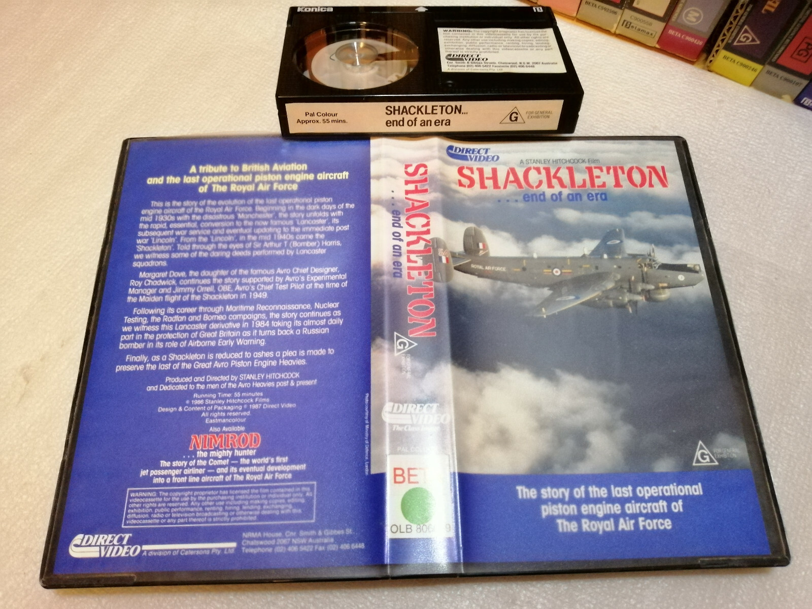 SHACKLETON.....End of an Era (1986) - RARE Oz Direct Video BETAMAX Issue - DOCCO
