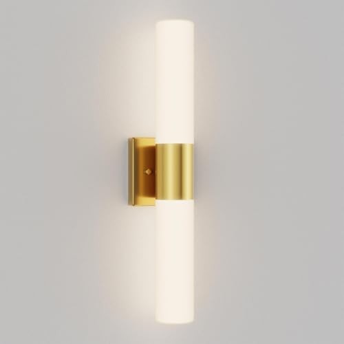  Bathroom Wall Sconce Fixture, 21 Inch Modern Vanity Lights with Gold-1PCS